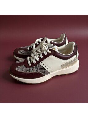 COLE HAAN Women's Grand Crosscourt Meadow Runner Plaid Sneakers Size 5.5